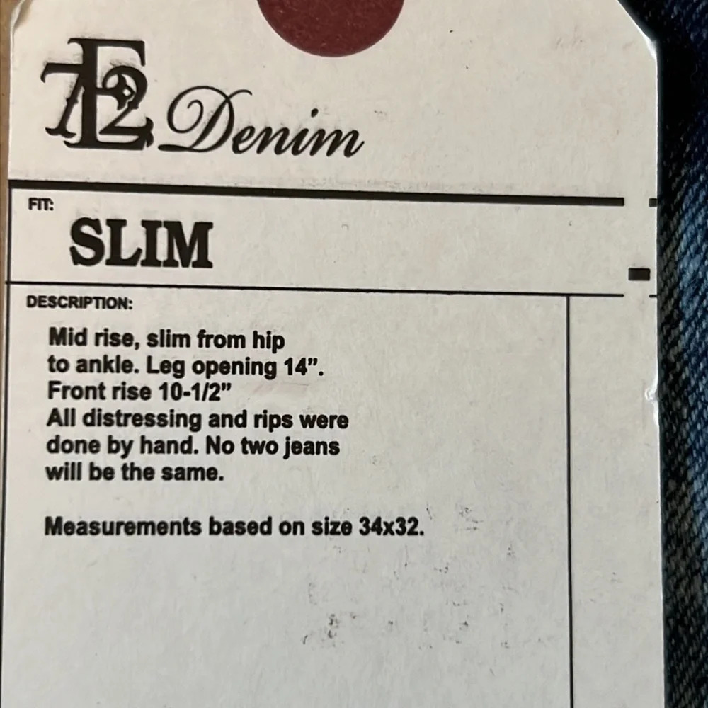 Evolution In Design Worked Up Hammer Loop Denim 34/32 - Picture 9 of 9